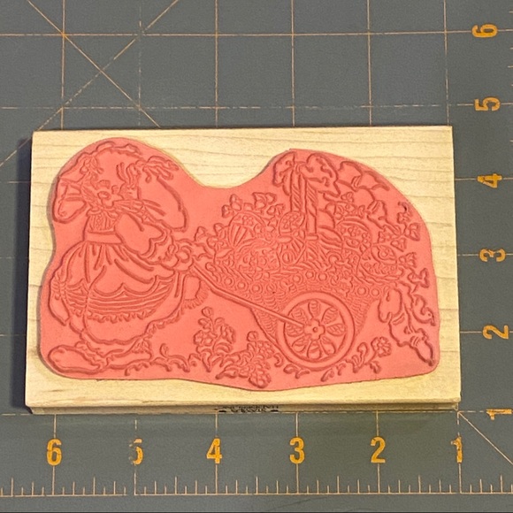 Retired Stamps Happen #80167 Cart of Easter Eggs - Picture 5 of 8